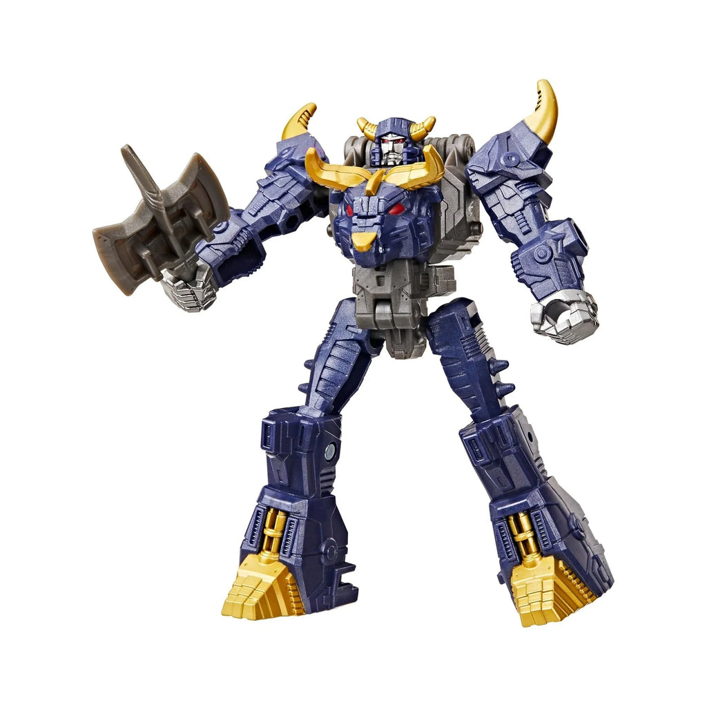CYBERWORLD Megatron Cyber Changers 4-Inch Action Figure, Quick Change to Bull Mode, Robot Toys for Boys and Girls 6 and Up